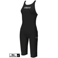 GIRLS POWERSKIN ST 2016 JUNIOR OPENBACK KNEESKIN BLACK ARENA