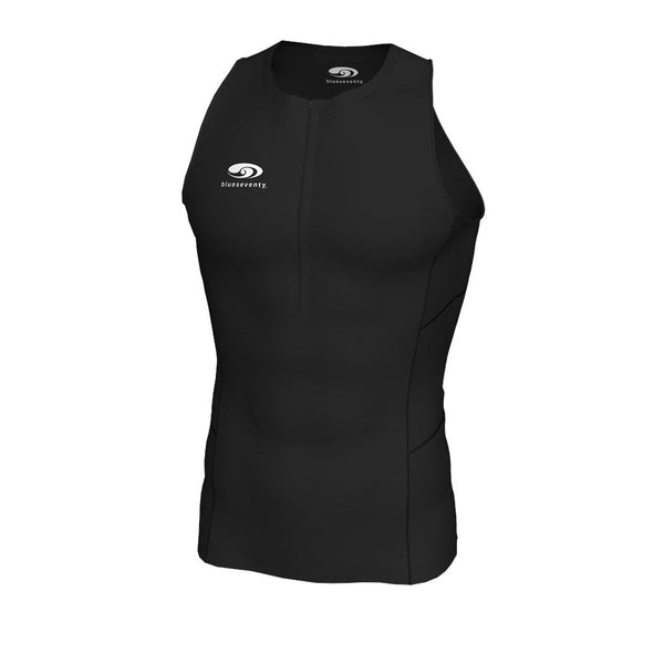 BLUE70 MENS TX1000 TRI SINGLET TRI TOP - BLACK
