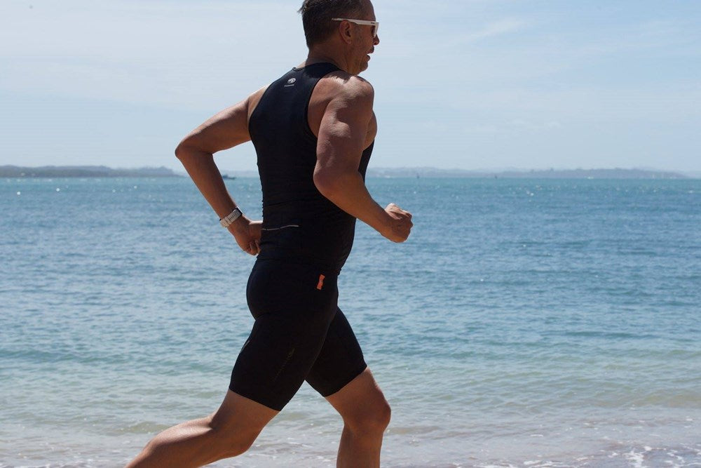 BLUE70 MENS TX1000 TRI SINGLET TRI TOP - BLACK