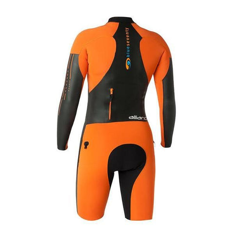 BLUE70 MENS ALLIANCE SWIMRUN WETSUIT - BLACK/ORANGE