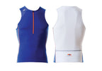 BLUE70 MENS TX2000 SINGLET - BLUE/RED