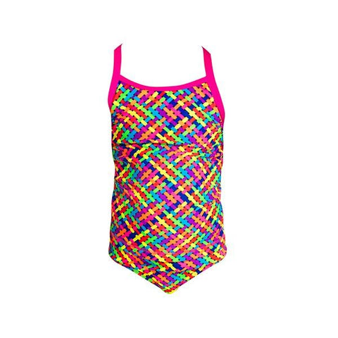 TODDLER GIRLS BASKET CASE TANKINI & BRIEF FUNKITA