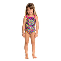 TODDLER GIRLS BASKET CASE TANKINI & BRIEF FUNKITA