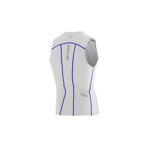 ORCA MENS 226 TRI TANK 2015 TRI TOP - WHITE/BLUE