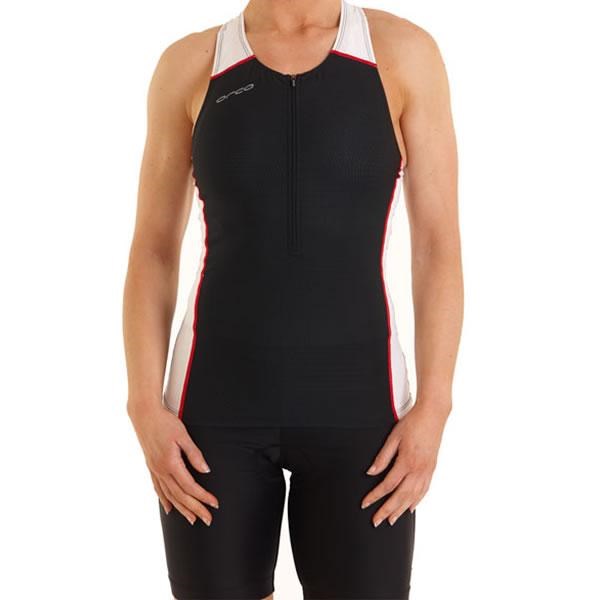 ORCA WOMENS 226 SUPPORT SINGLET 2012 TRI TOP - BLACK/WHITE