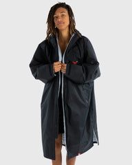 Dryrobe® ADVANCE UNISEX LONG SLEEVE - BLACK/GREY