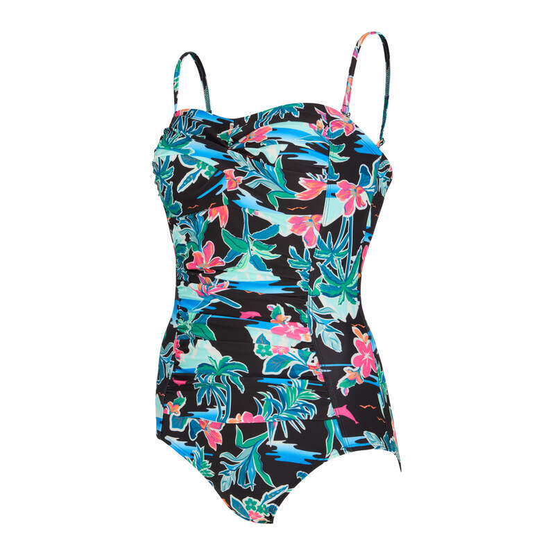 ZOGGS WOMENS RETRO SURF RUCHED BANDEAU e