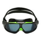 AQUA SPHERE SEAL 2.0 SWIM MASK - BLACK GREEN TINT SMOKE