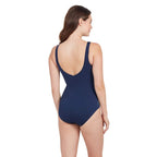 ZOGGS WRAP FRONT ONE PIECE SWIMSUIT
