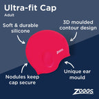 ZOGGS ULTRA FIT SILICONE CAP BLACK