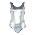ZOGGS SILVER LINED SCOOPBACK ONE PIECE SWIMSUIT