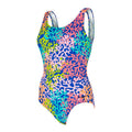 ZOGGS SILVER LINED SCOOPBACK ONE PIECE SWIMSUIT