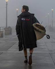 Dryrobe® ADVANCE UNISEX LONG SLEEVE - BLACK/GREY