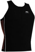 BLUE70 MENS DISTANCE (ENDURANCE) TRI SINGLET TRI TOP - BLACK/ORANGE