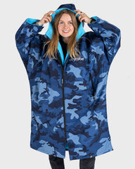Dryrobe® ADVANCE UNISEX LONG SLEEVE - BLUE CAMO/BLUE
