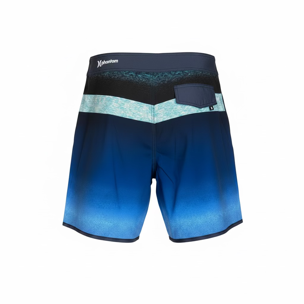 HURLEY PHANTOM BLUE FADE BOARD SHORTS