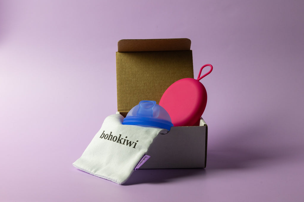BOHOKIWI MENSTRUAL DISC & ROUND DISC CARRIER CASE SET