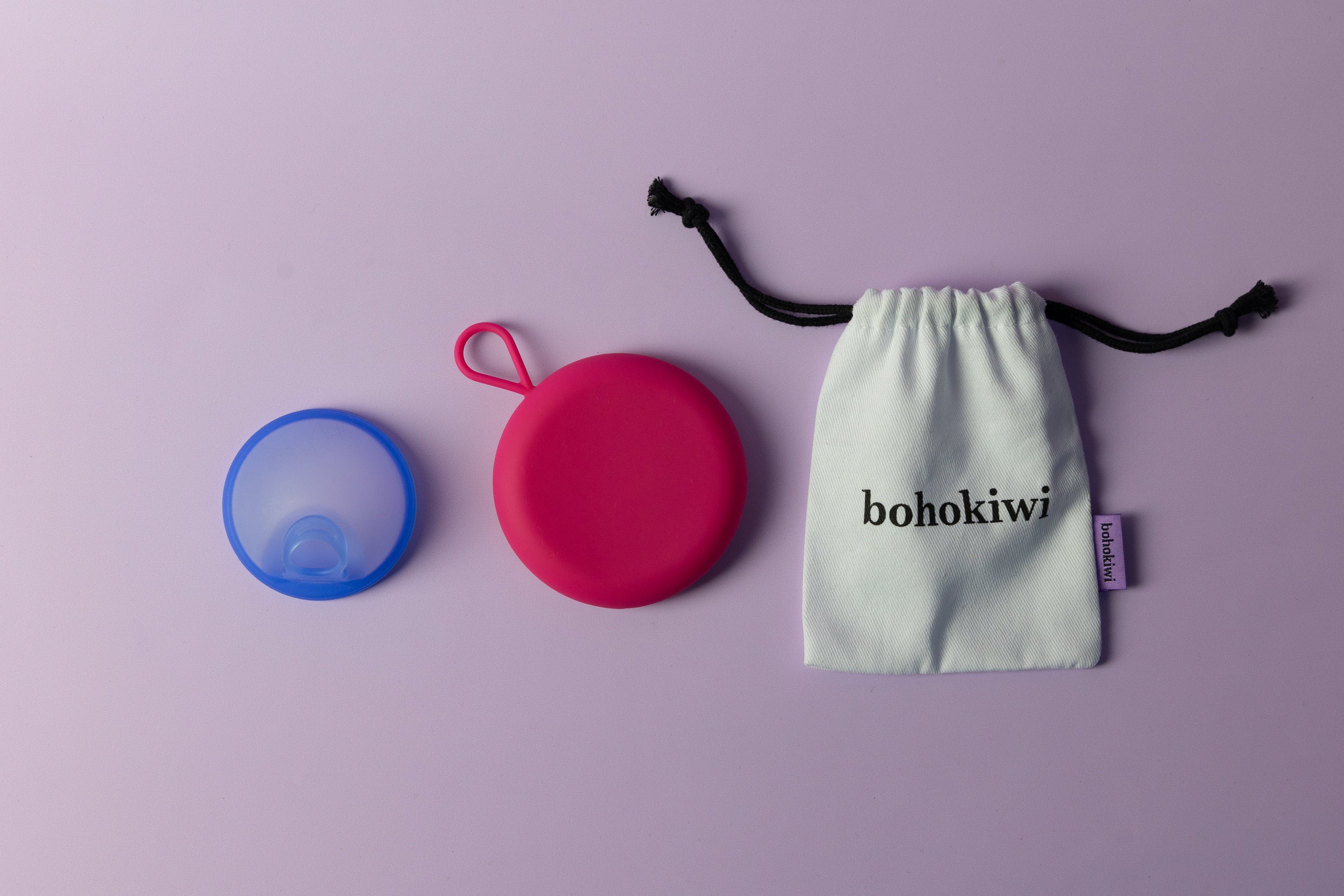 BOHOKIWI MENSTRUAL DISC & ROUND DISC CARRIER CASE SET