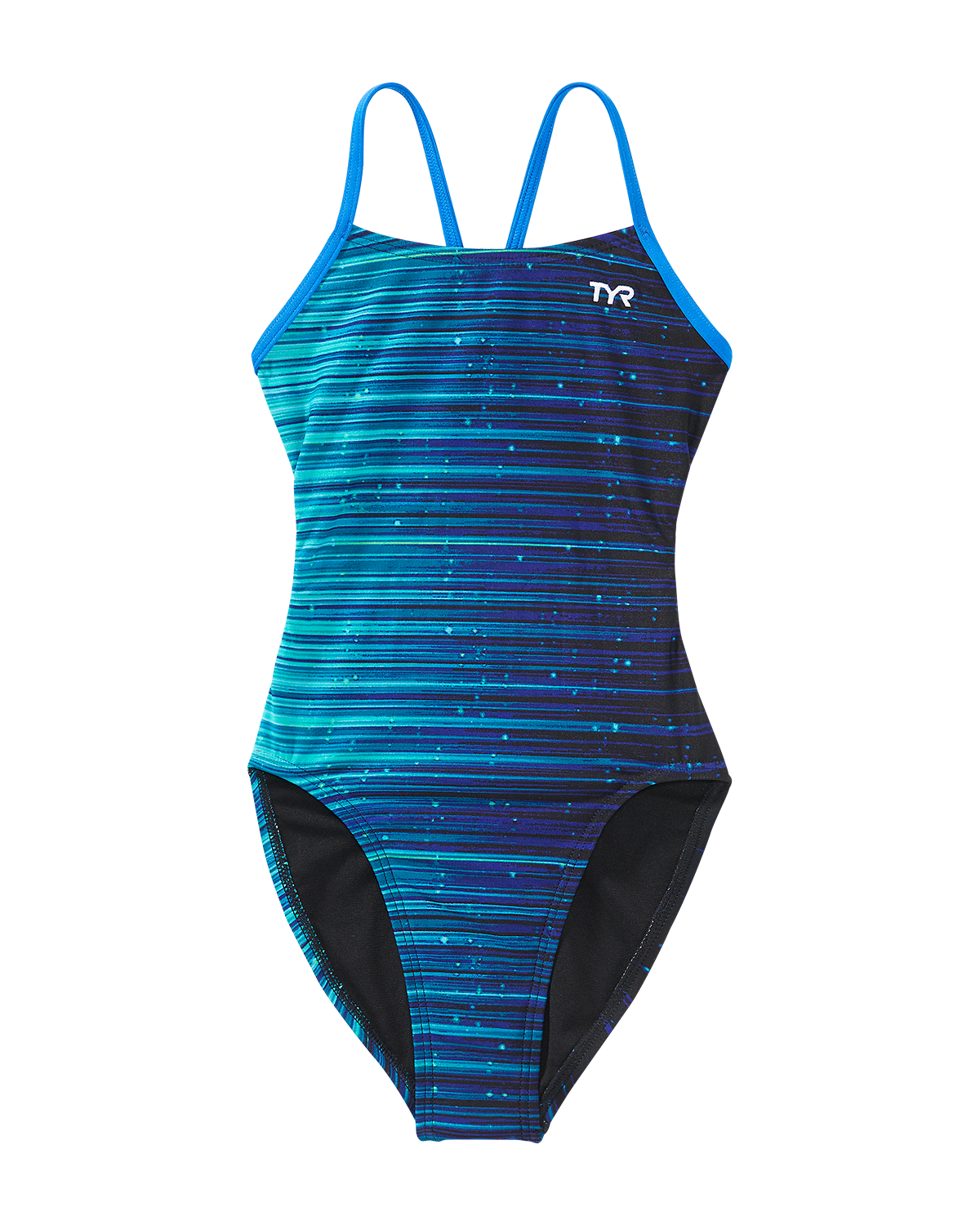 TYR Girls' Speedwarp Cutoutfit Swimsuit - Blue