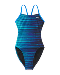 TYR Girls' Speedwarp Cutoutfit Swimsuit - Blue