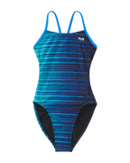 TYR Girls' Speedwarp Cutoutfit Swimsuit - Blue