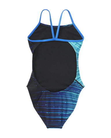 TYR Girls' Speedwarp Cutoutfit Swimsuit - Blue