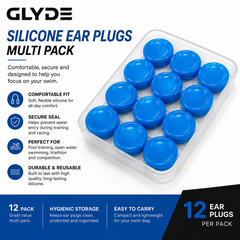GLYDE SILICONE EAR BUDS - BLUE