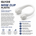 GLYDE HYDRALOCK STANDARD NOSE CLIP - WHITE
