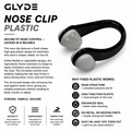 GLYDE HYDRALOCK STANDARD NOSE CLIP - BLACK/WHITE