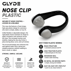 GLYDE HYDRALOCK STANDARD NOSE CLIP - BLACK/WHITE