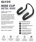 GLYDE HYDRALOCK WIRE NOSE CLIP - GREY