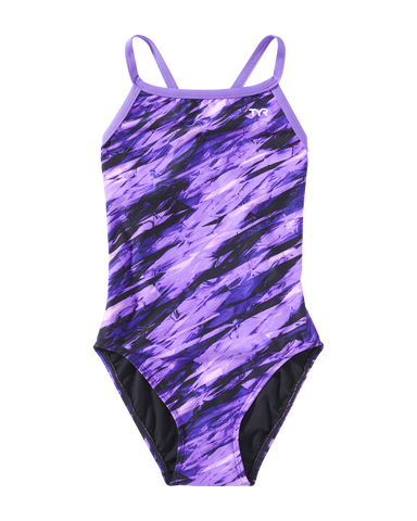 TYR Girls' Vitric Diamondfit Swimsuit - Purple