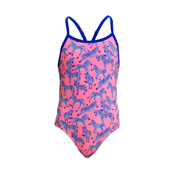 FUNKITA GIRLS TWISTED TWINKLE TOES ONE PIECE SWIMSUIT