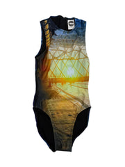 MOJO GIRLS POOL SUNSET WATER POLO SUIT