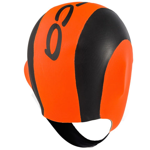 HI VIS ORANGE NEOPRENE SWIM CAP ORCA