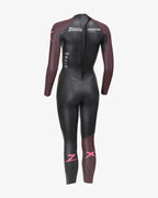 ZOGGS WOMENS PREDATOR ULTRA SWIMMING AND TRIATHLON WETSUIT - BLACK/PINK
