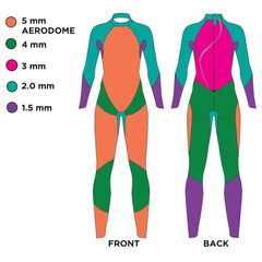 ZOGGS PREDATOR ULTRA WOMENS SWIMMING AND TRIATHLON WETSUIT - BLACK/PINK