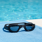 GLYDE NOVA POLARIZED - SWIMMING FITNESS AND OPEN WATER GOGGLE - BLACK/SMOKE