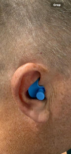 GLYDE HYDRALOCK SILICONE MOULDED EAR PLUGS - BLUE
