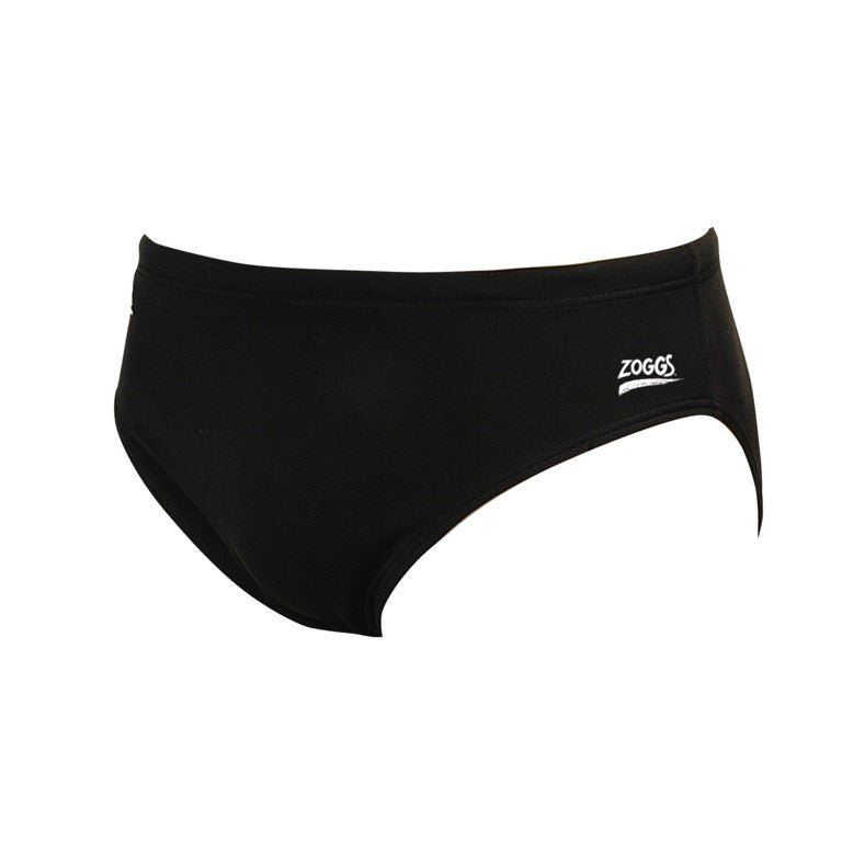 ZOGGS BOYS COTTESLOE RACER BLACK SWIM BRIEF