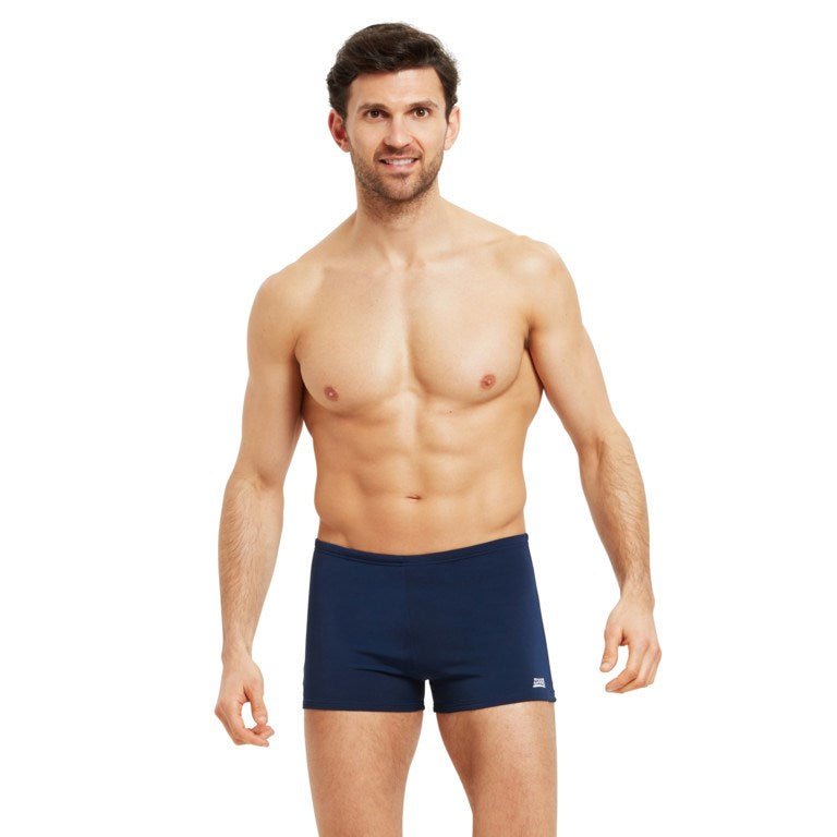 ZOGGS MENS COTTESLOE HIP RACER NAVY ONE PIECE SWIMSUIT