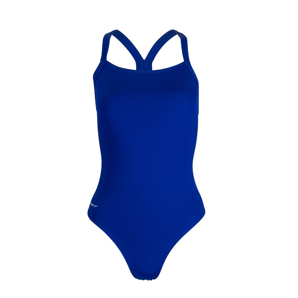 BLUE70 GIRLS SALT WATER BLOCK RACER BACK ONE PIECE SWIMSUIT - ROYAL