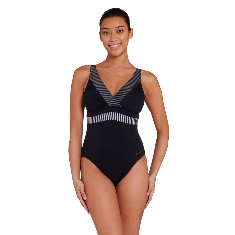 ZOGGS WOMENS SEAFARER SQUARE BACK ONE PIECE SWIMSUIT