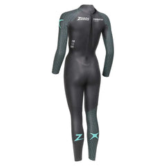 ZOGGS PREDATOR TOUR WOMENS SWIMMING & TRIATHLON WETSUIT - BLACK/TEAL