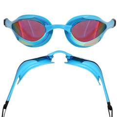 CONTOUR GOGGLE BLUE FRAME RAINBOW MIRROR LENS