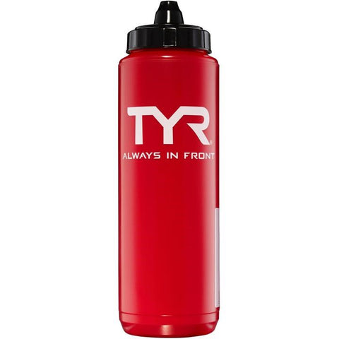 SQUEEZE WATER BOTTLE RED TYR