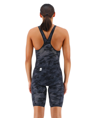 WOMENS BLACK CAMO VENZO CLOSED BACK TYR